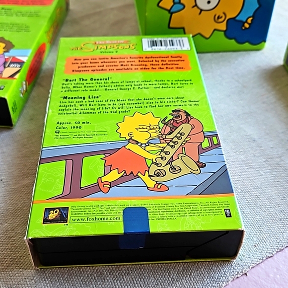 3Pack Best of the Simpsons Box Set VHS, 1997 The Simpsons Bart, Homer - Picture 6 of 8